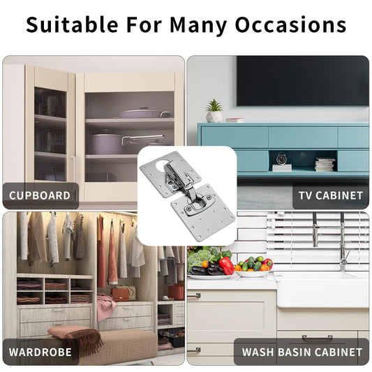 Stainless Steel Hinge Fixing Plate Bracket Kit