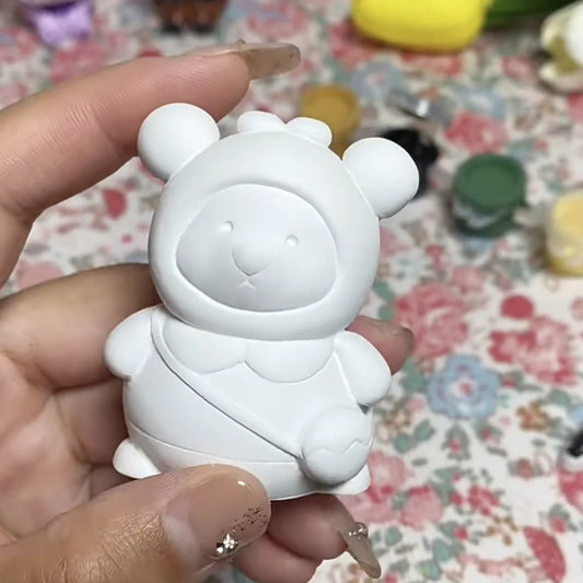 DJIWJDCDA 🎁Improve Hands-On Skills-DIY Graffiti Plaster Bear