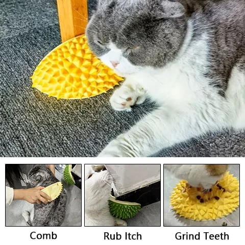 DJIWJDCDA (🔥Summer Sale - 47% OFF) Durian Self-Adhesive Cat Scratcher Toy