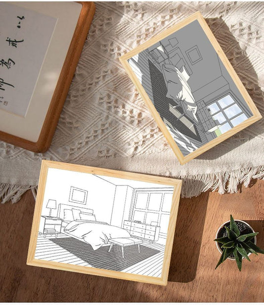 DJIWJDCDA 🖼️Lighting Painting Decoration