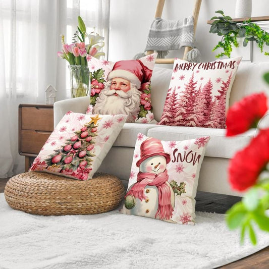DJIWJDCDA 2023 New Pink Christmas Pillow Covers-New Christmas Home Products