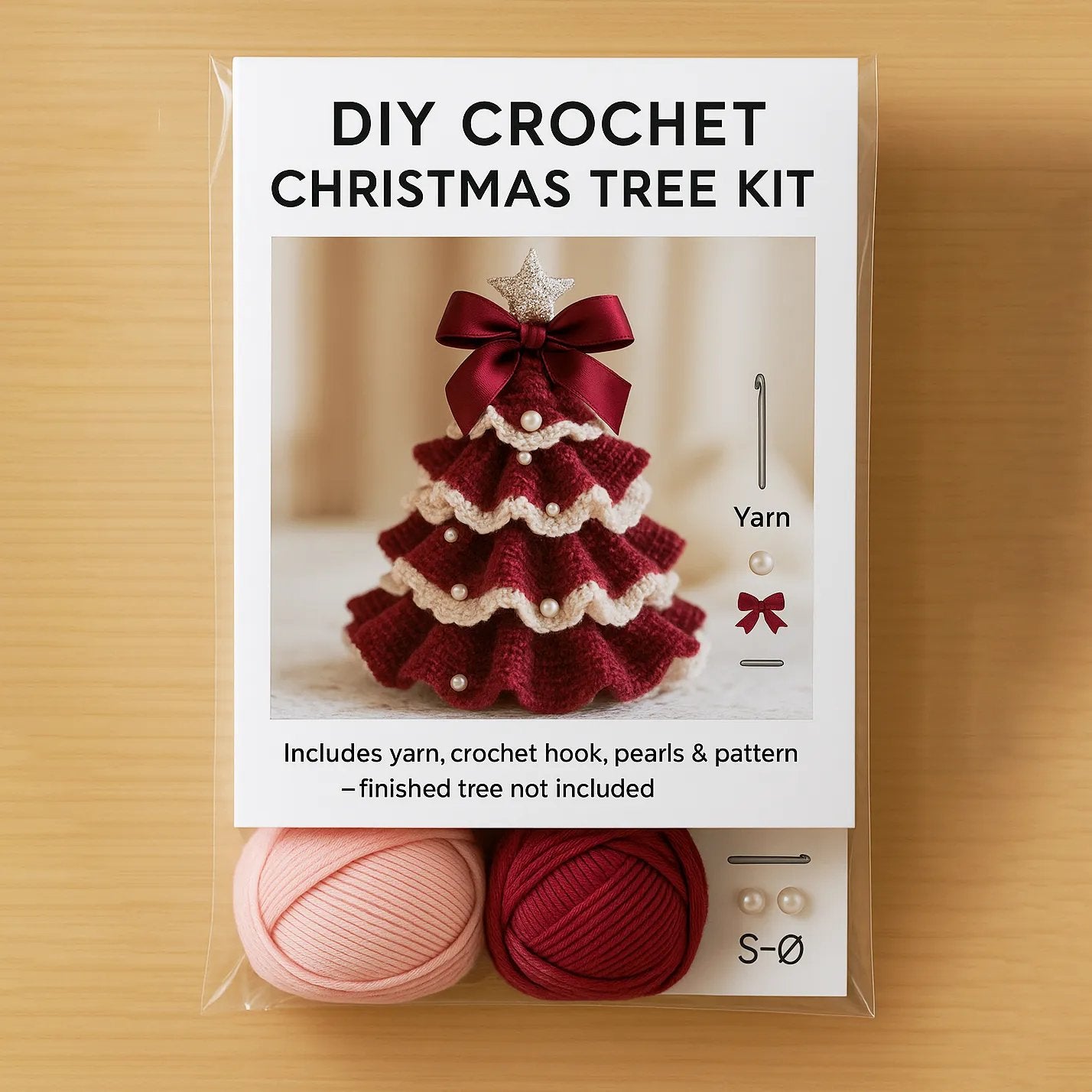 🎉BUY 3 GET 1 FREE🎄DIY Crochet Christmas Tree Kit – ✨Handmade Holiday Decoration Set