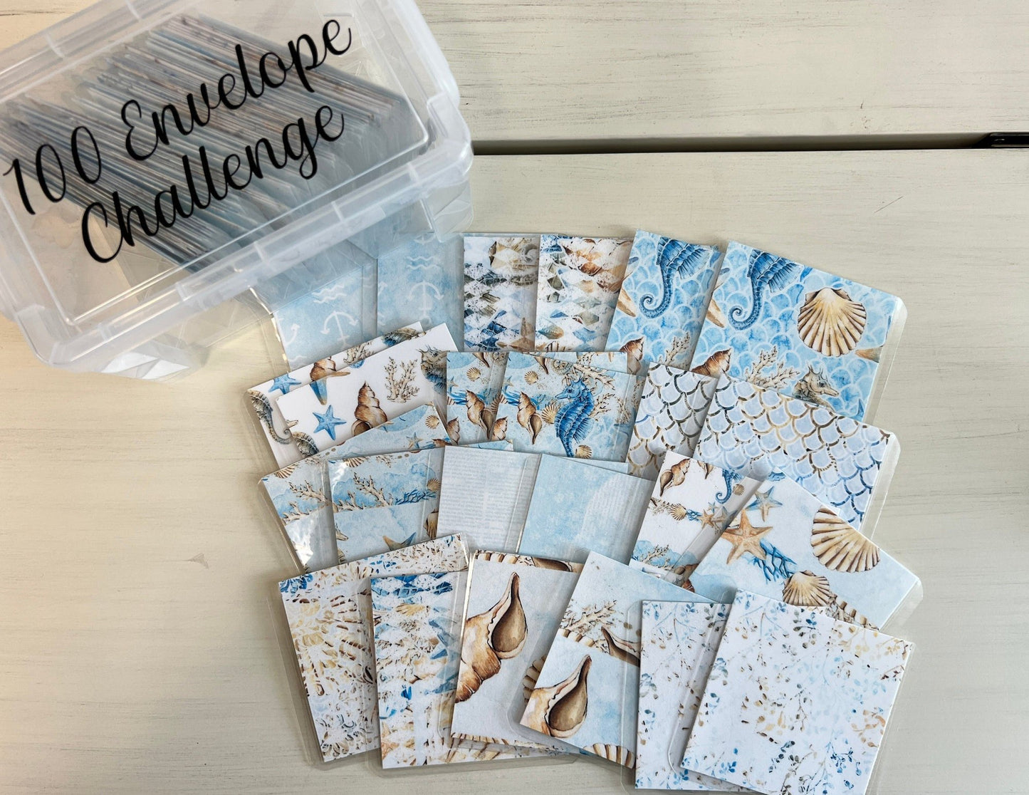 DJIWJDCDA ✉️100 Envelope Challenge Box Set|Easy And fun Way To Save $5,050