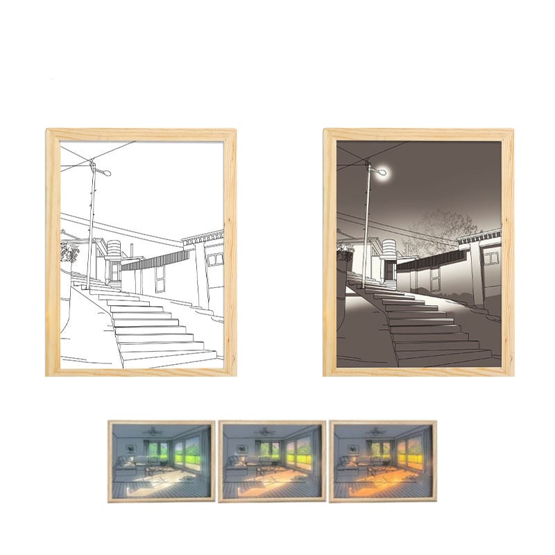 DJIWJDCDA 🖼️Lighting Painting Decoration