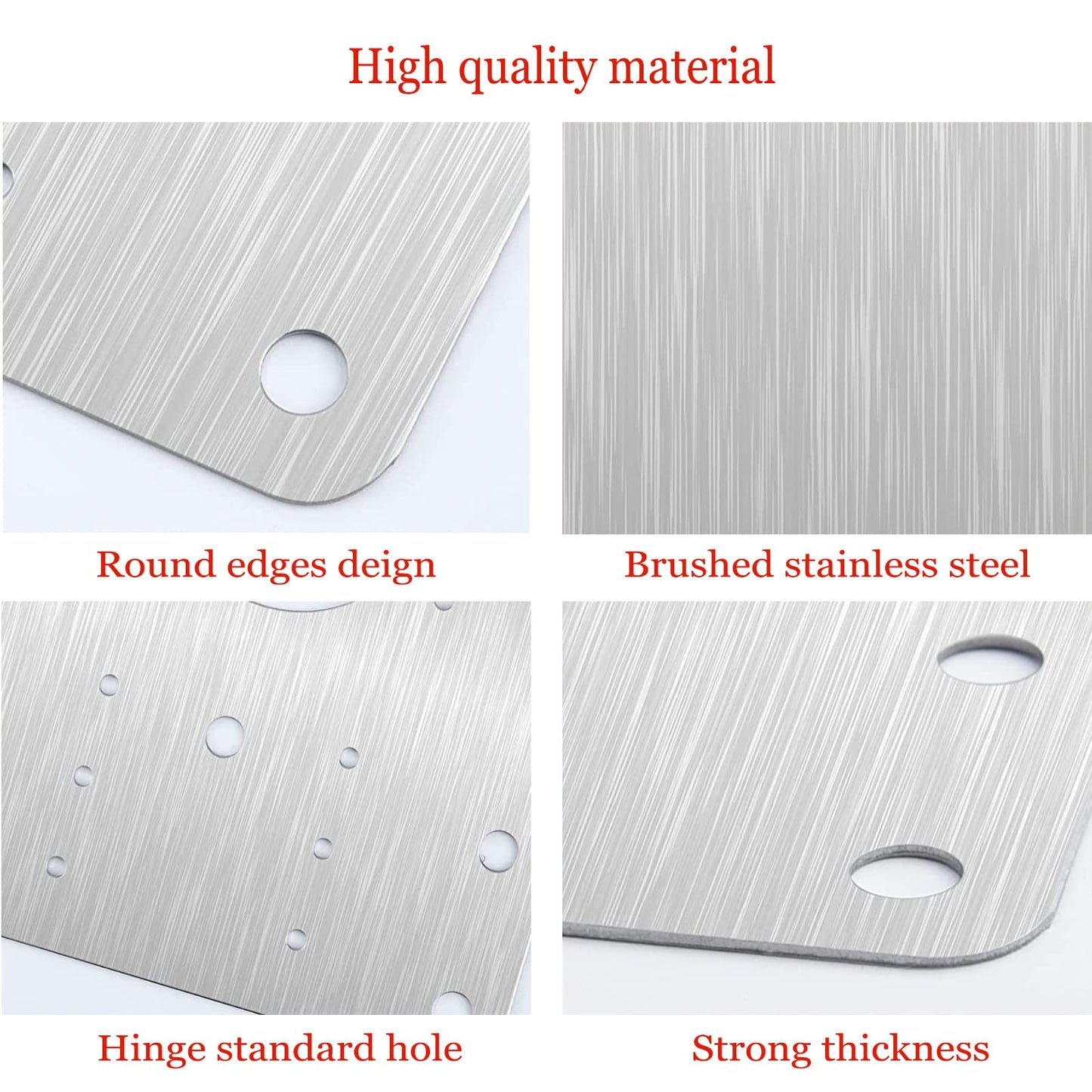Stainless Steel Hinge Fixing Plate Bracket Kit