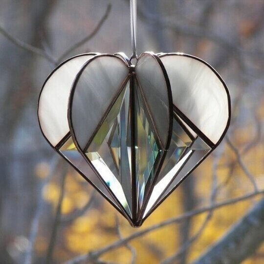 DJIWJDCDA Early Valentine's Day sale-Stained Heart-shaped Suncatcher-BUY 2 FREE SHIPPING