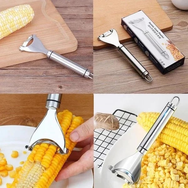 DJIWJDCDA Premium Stainless Steel Corn Peeler