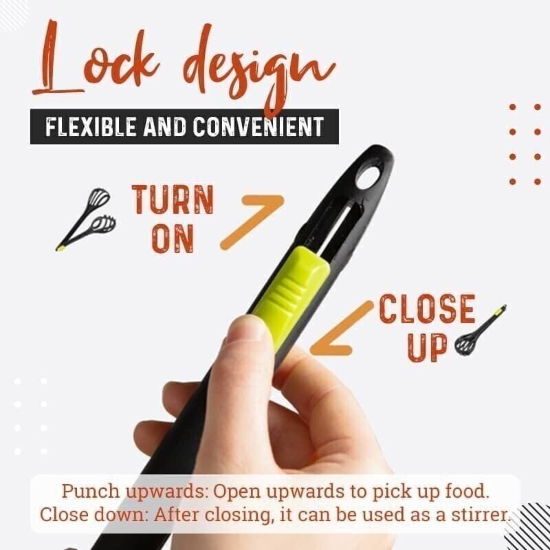 DJIWJDCDA (New Year Promotion- SAVE 48% OFF)Kitchen Tongs Egg Whisk🔥BUY MORE SAVE MORE🔥