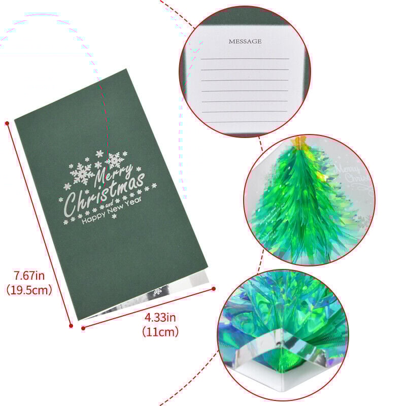 DJIWJDCDA Christmas Tree 3D Pop-Up Card