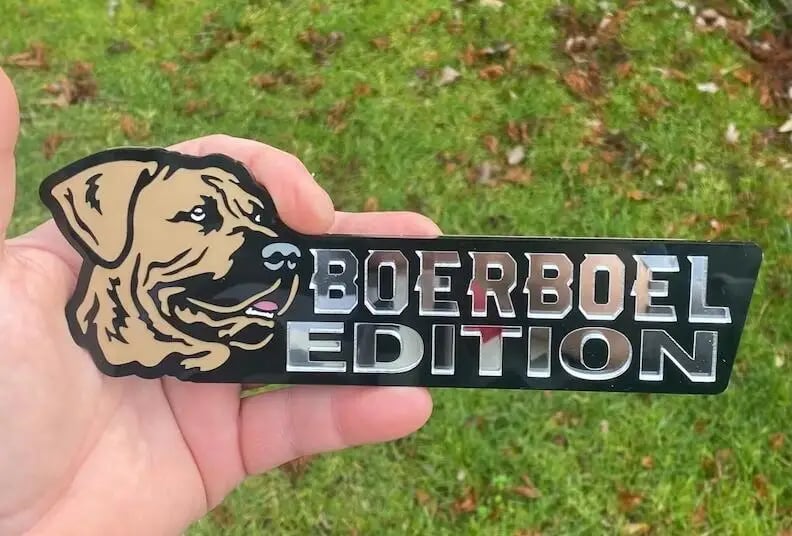 Dog Car Badge Laser Cutting Car Emblem