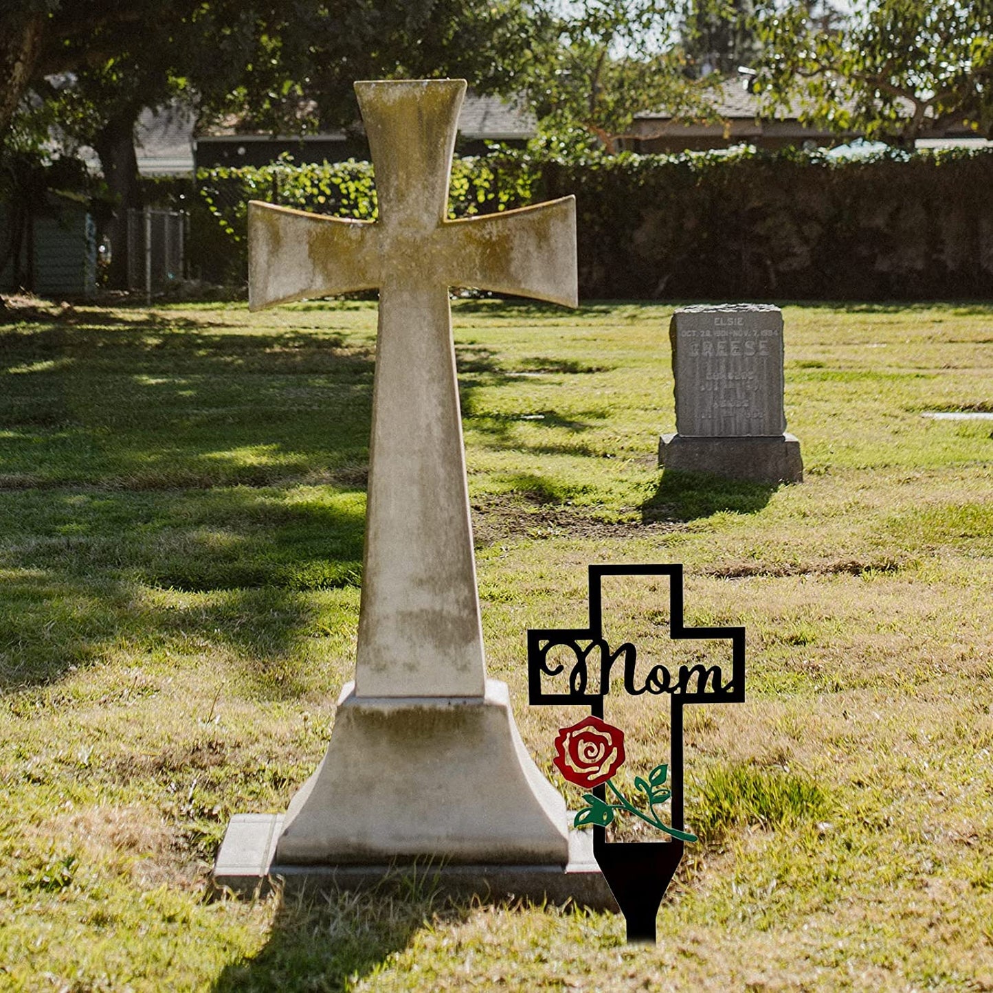 DJIWJDCDA Memorial Day Sale 70%OFF - Cemetery Memorial Cross Stake for Parents