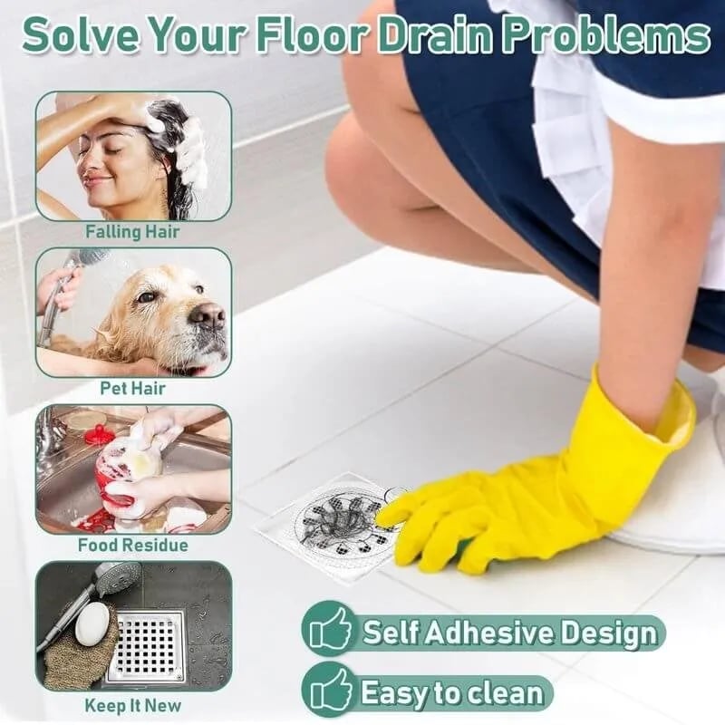 DJIWJDCDA Disposable floor drain sticker