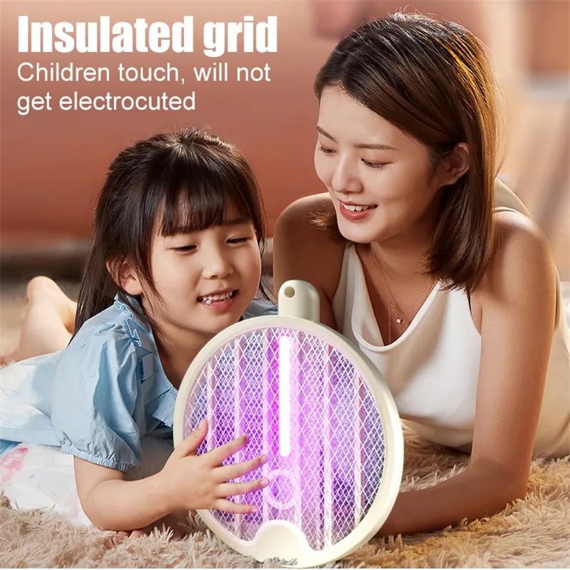 DJIWJDCDA 4-in-1 Foldable Mosquito Racket