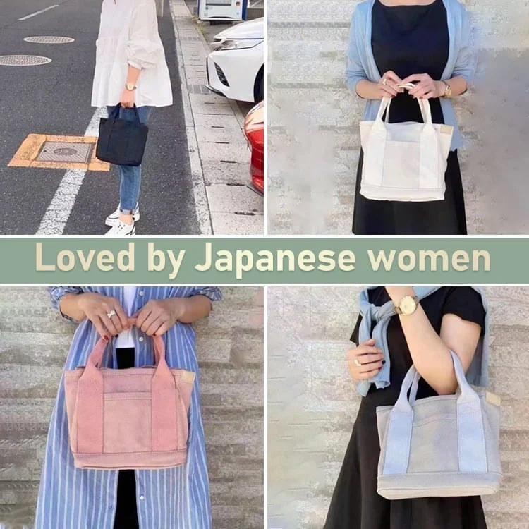 DJIWJDCDA 【Japanese handmade】Large capacity multi-pocket handbag