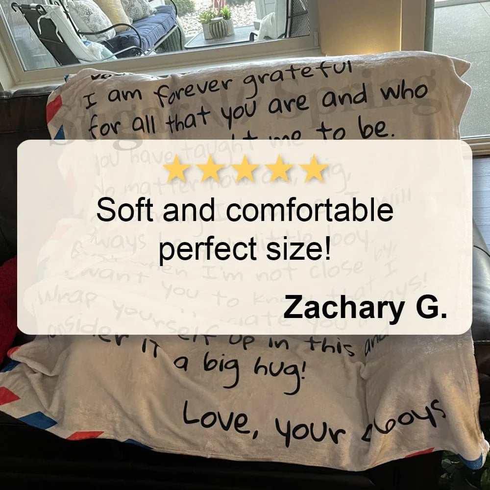 DJIWJDCDA Personalized Mom Blanket, Mom Letter Blanket, Gift For Mom, Mom Birthday Gift, Gifts For Her