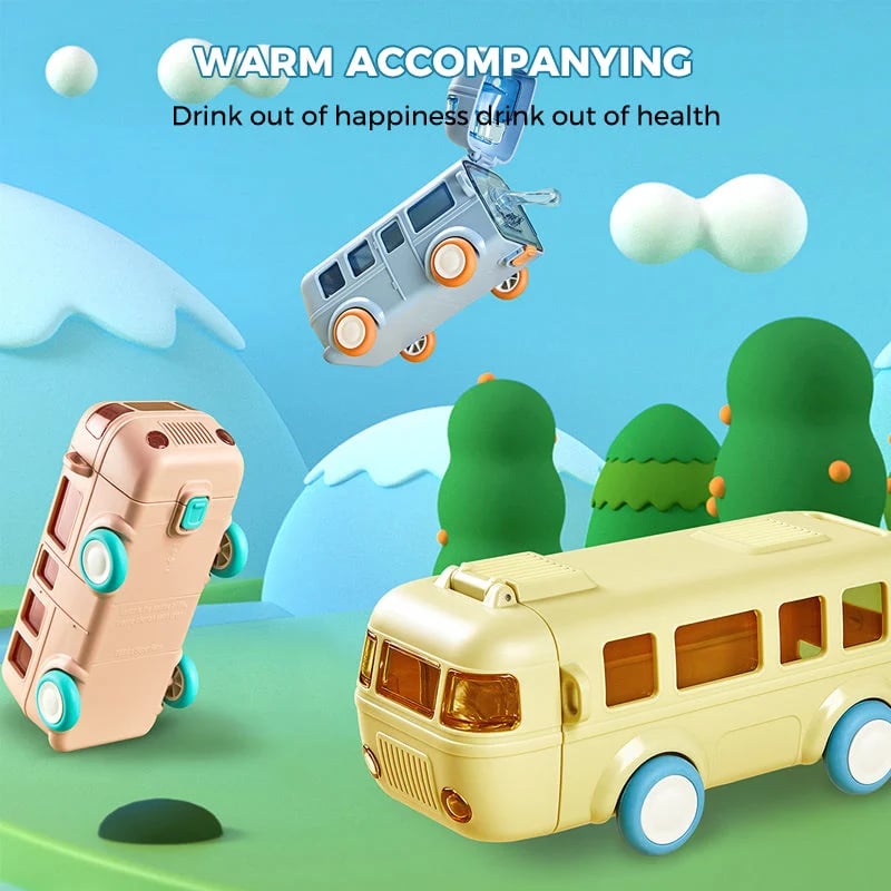 DJIWJDCDA Portable Water Cup in Bus Shape