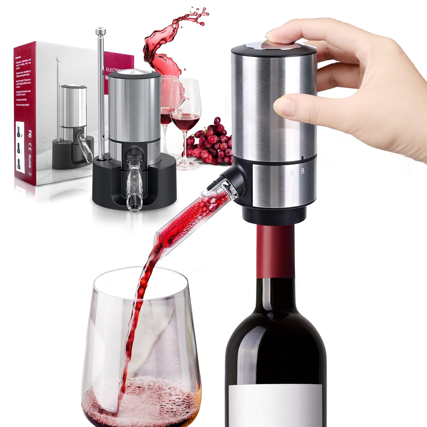DJIWJDCDA 🔥2024 HOT SALE - Electric Wine Aerator Pourer