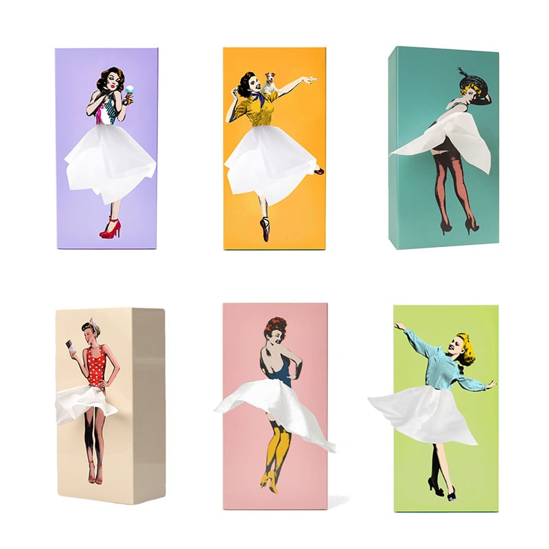 DJIWJDCDA 🎁 Flying Skirt Tissue Box