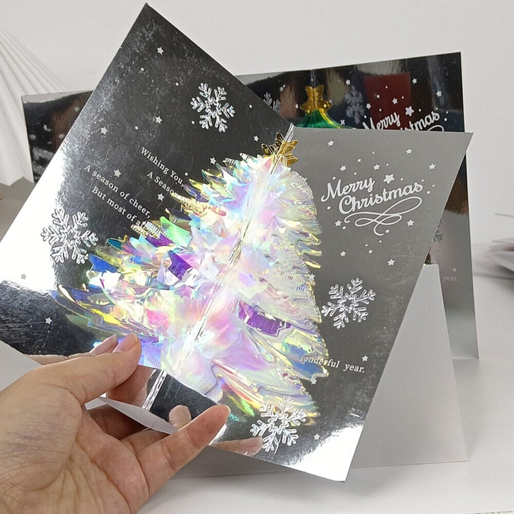 DJIWJDCDA Christmas Tree 3D Pop-Up Card
