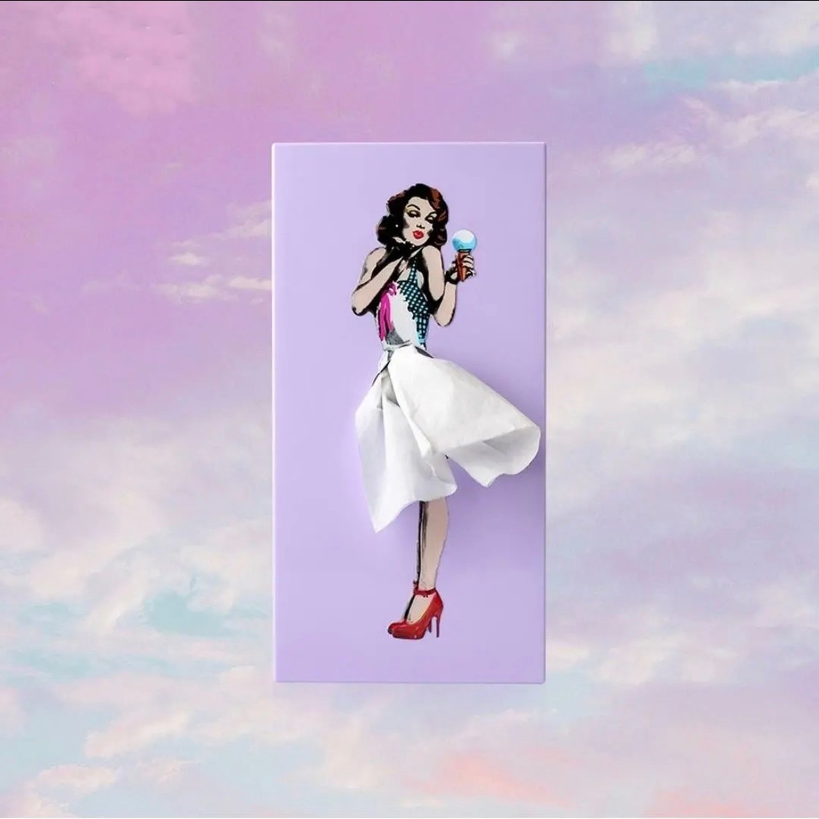 DJIWJDCDA 🎁 Flying Skirt Tissue Box