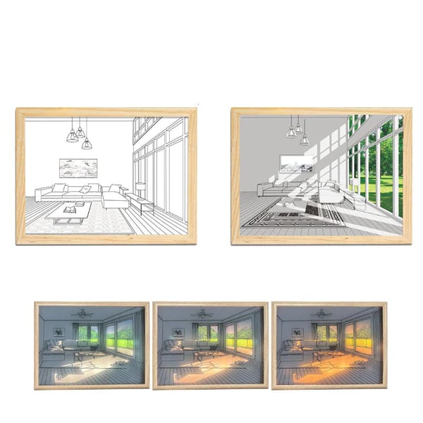 DJIWJDCDA 🖼️Lighting Painting Decoration