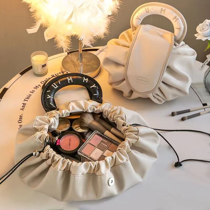 DJIWJDCDA ✨Lazy Drawstring Makeup Fashion Handbag