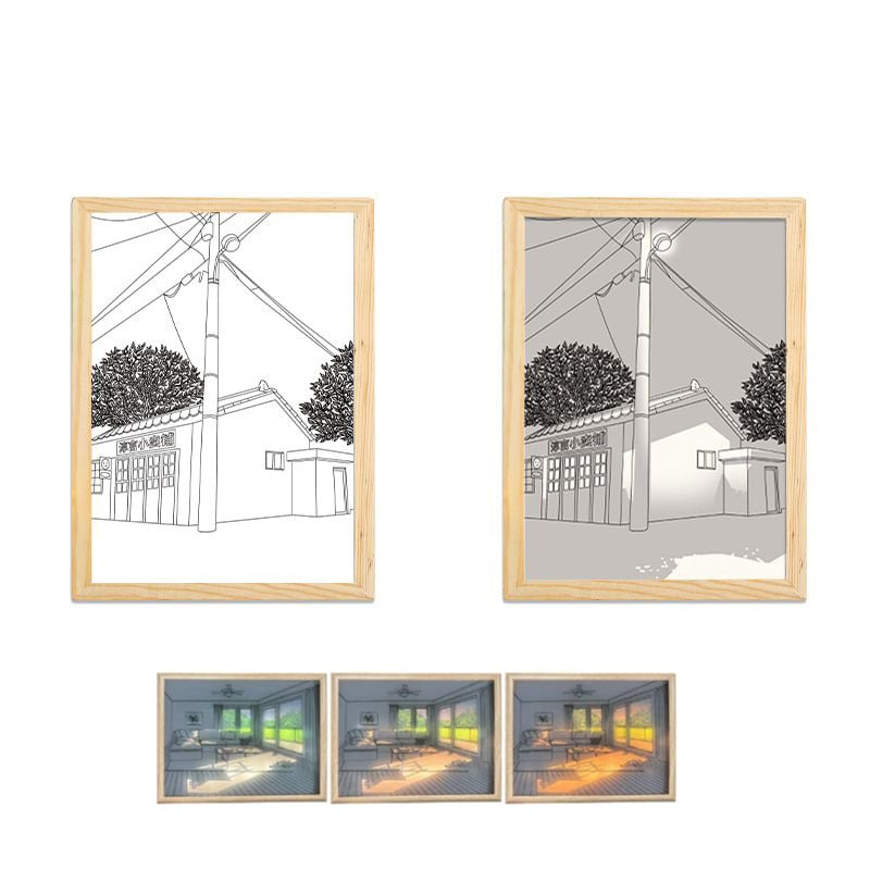 DJIWJDCDA 🖼️Lighting Painting Decoration