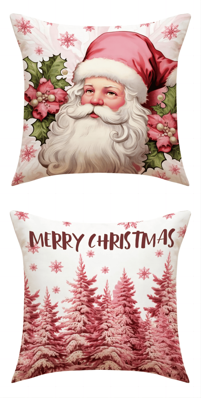 DJIWJDCDA 2023 New Pink Christmas Pillow Covers-New Christmas Home Products