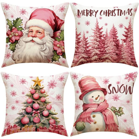 DJIWJDCDA 2023 New Pink Christmas Pillow Covers-New Christmas Home Products
