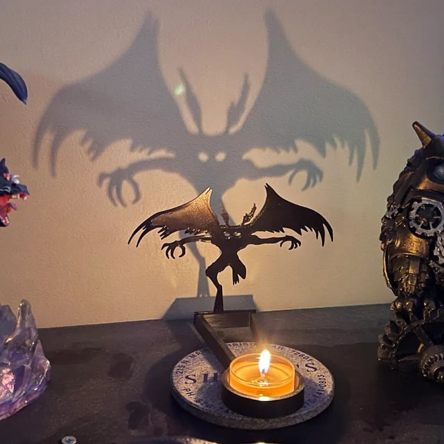 DJIWJDCDA 🎃Halloween 11 Devil's Shadow Candelabra