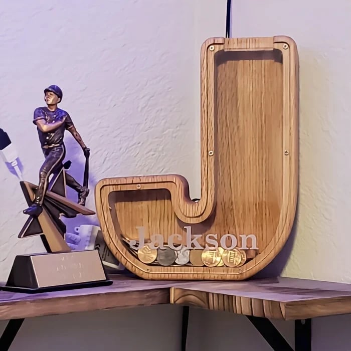 💰Personalized Large Wooden Kids Letter Piggy Bank | Best Christmas Gift🎁