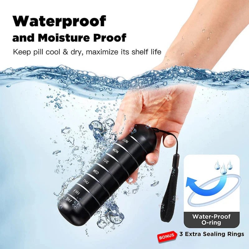 DJIWJDCDA 🎁Hot Sale🎁 7 Days Portable Pill Case for Travel