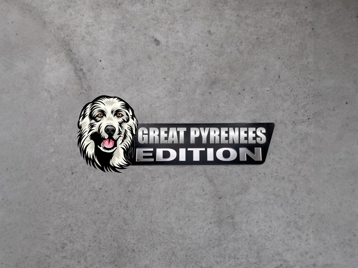 Dog Car Badge Laser Cutting Car Emblem