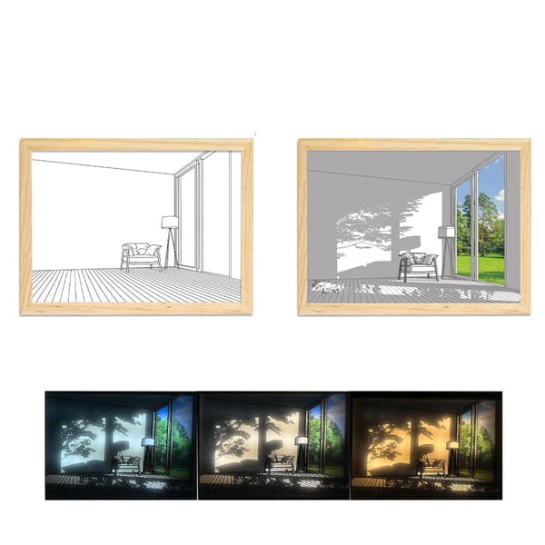 DJIWJDCDA 🖼️Lighting Painting Decoration