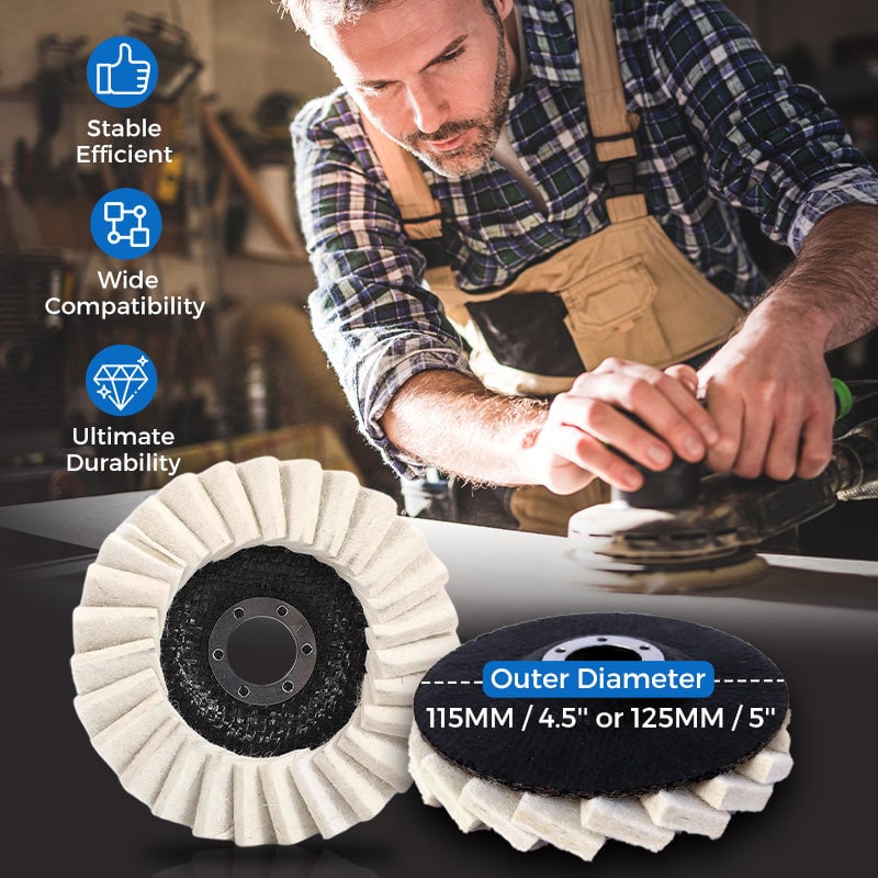 🎁 2025 New Year's Sale - Limited Time 48% OFF🎁✨Wool Felt Flap Polishing Disc