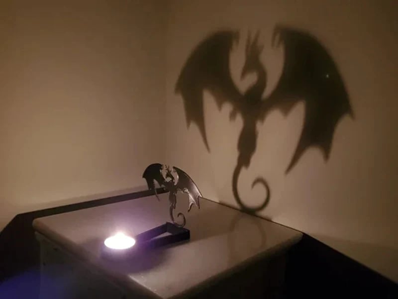 DJIWJDCDA 🎃Halloween 11 Devil's Shadow Candelabra