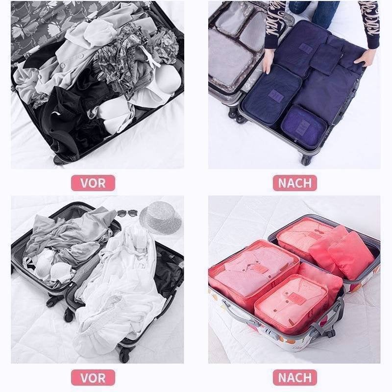 DJIWJDCDA ✈6 pieces portable luggage packing cubes🧳