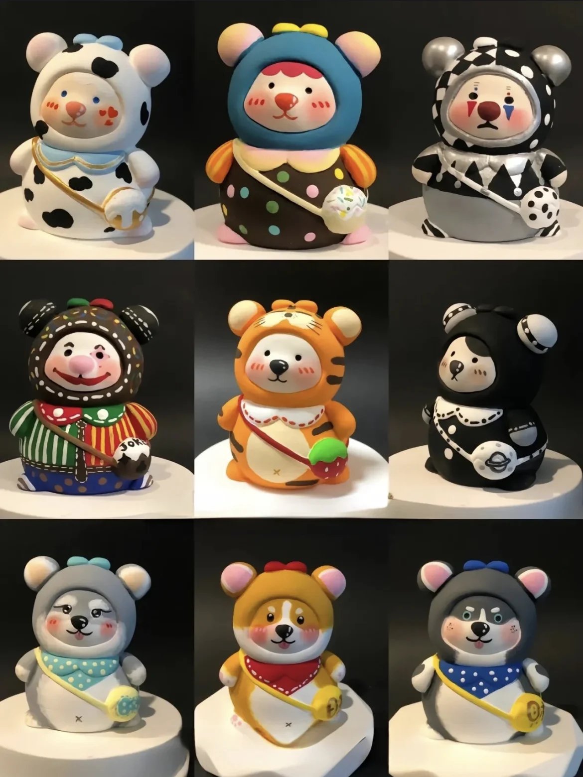 DJIWJDCDA 🎁Improve Hands-On Skills-DIY Graffiti  Plaster Bear