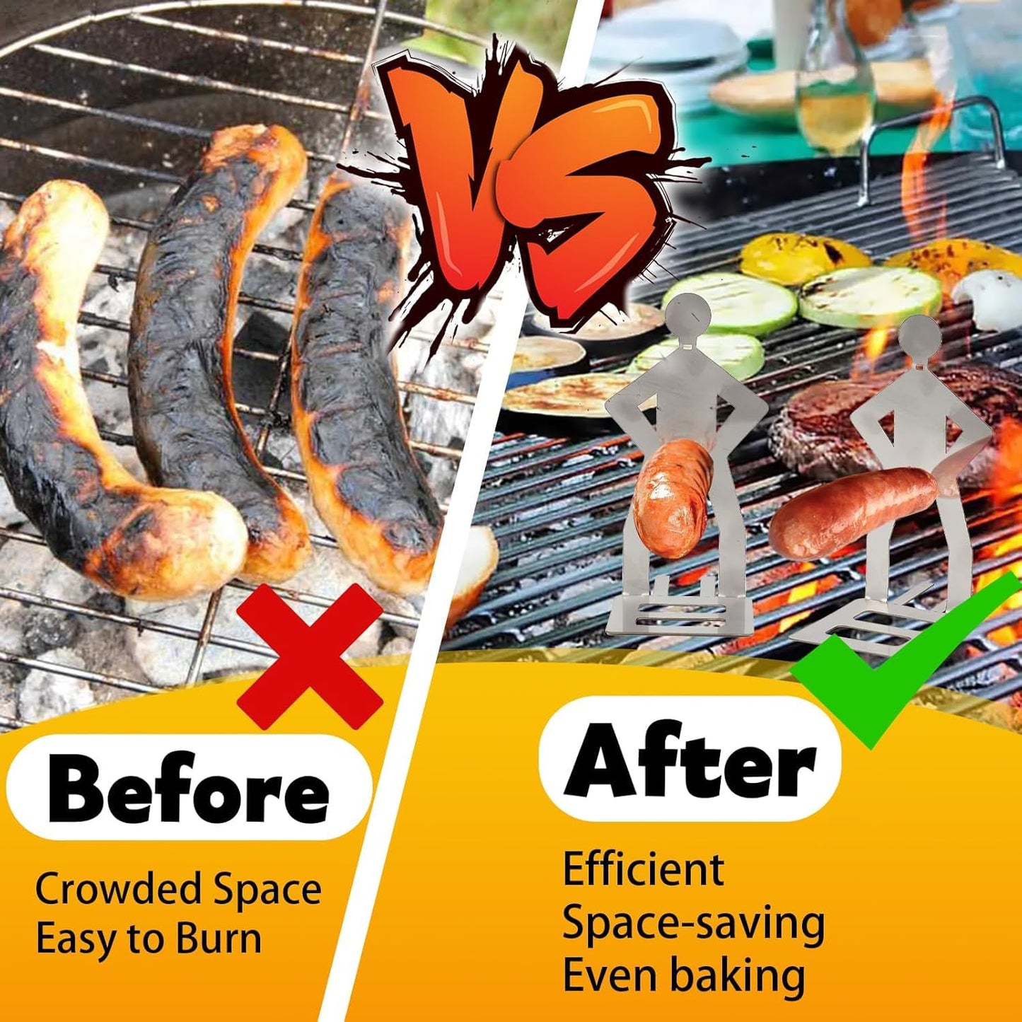 Stainless Steel BBQ Sausage Holder