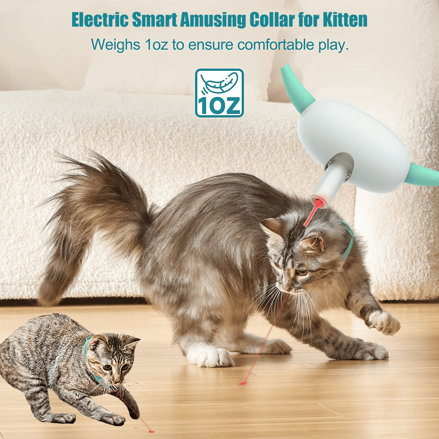 DJIWJDCDA (🔥Last Day Promotion- 50% OFF)Electric Smart Amusing Collar for Kitten