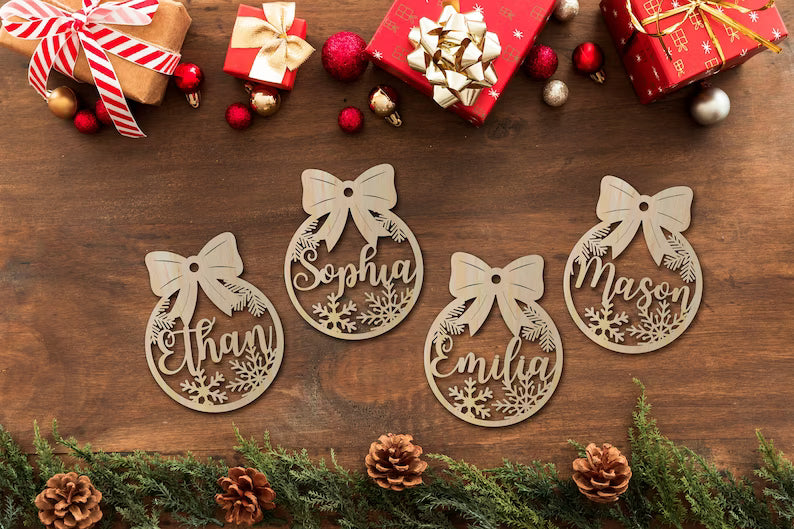 DJIWJDCDA 🎄Personalized Christmas Ornaments - perfect for every friend and family member