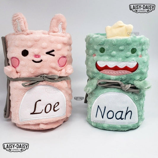 🎁BUY 2 FREE SHIPPING🎁High Quality Personalized Super Soft Embroidered Name Blanket