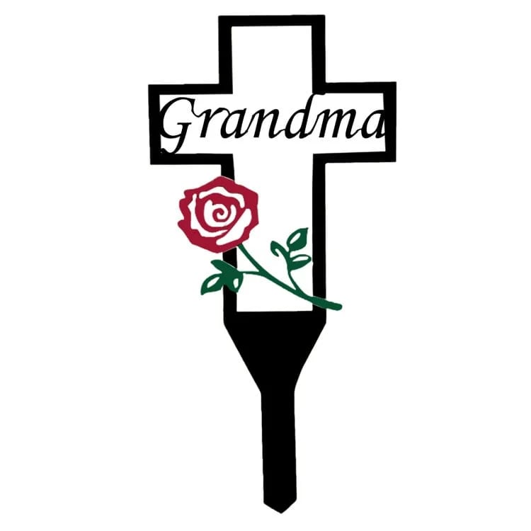 DJIWJDCDA Memorial Day Sale 70%OFF - Cemetery Memorial Cross Stake for Parents