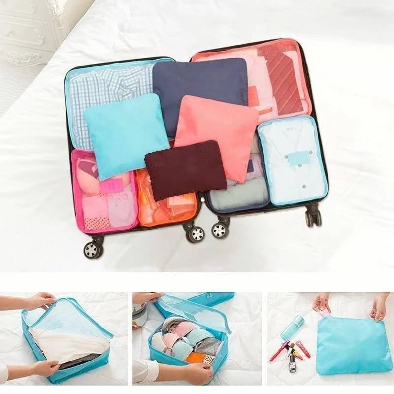 DJIWJDCDA ✈6 pieces portable luggage packing cubes🧳