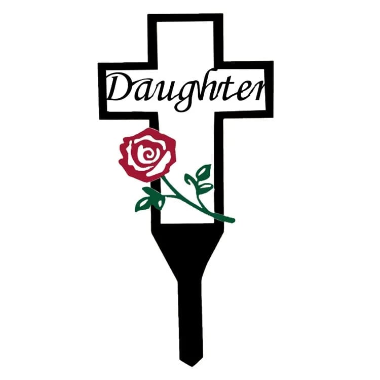 DJIWJDCDA Memorial Day Sale 70%OFF - Cemetery Memorial Cross Stake for Parents