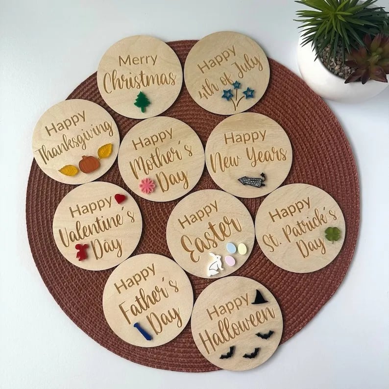 DJIWJDCDA Baby Milestone Sign Set(10PCS)