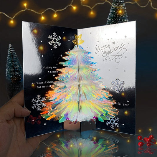 DJIWJDCDA Christmas Tree 3D Pop-Up Card