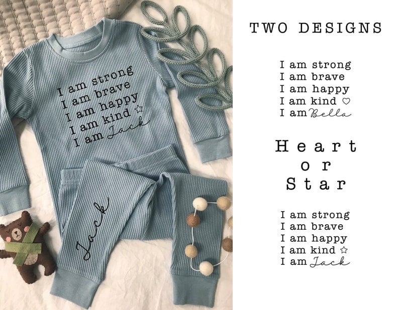 Super Comfortable Soft Personalized Kids Name Pajama Set