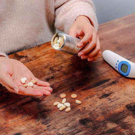 DJIWJDCDA 🎁Hot Sale🎁 7 Days Portable Pill Case for Travel