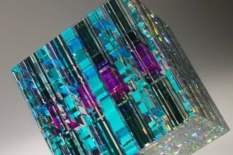 DJIWJDCDA ✨Fantasy magic chroma cube art decoration ornaments